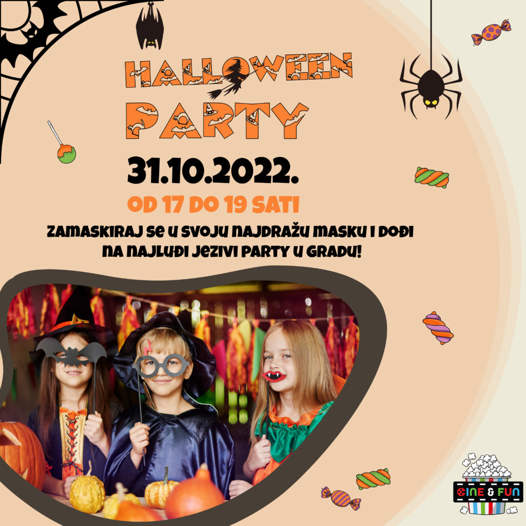 Pročitajte više o članku Halloween Party za djecu u igraonici Cine&Fun
