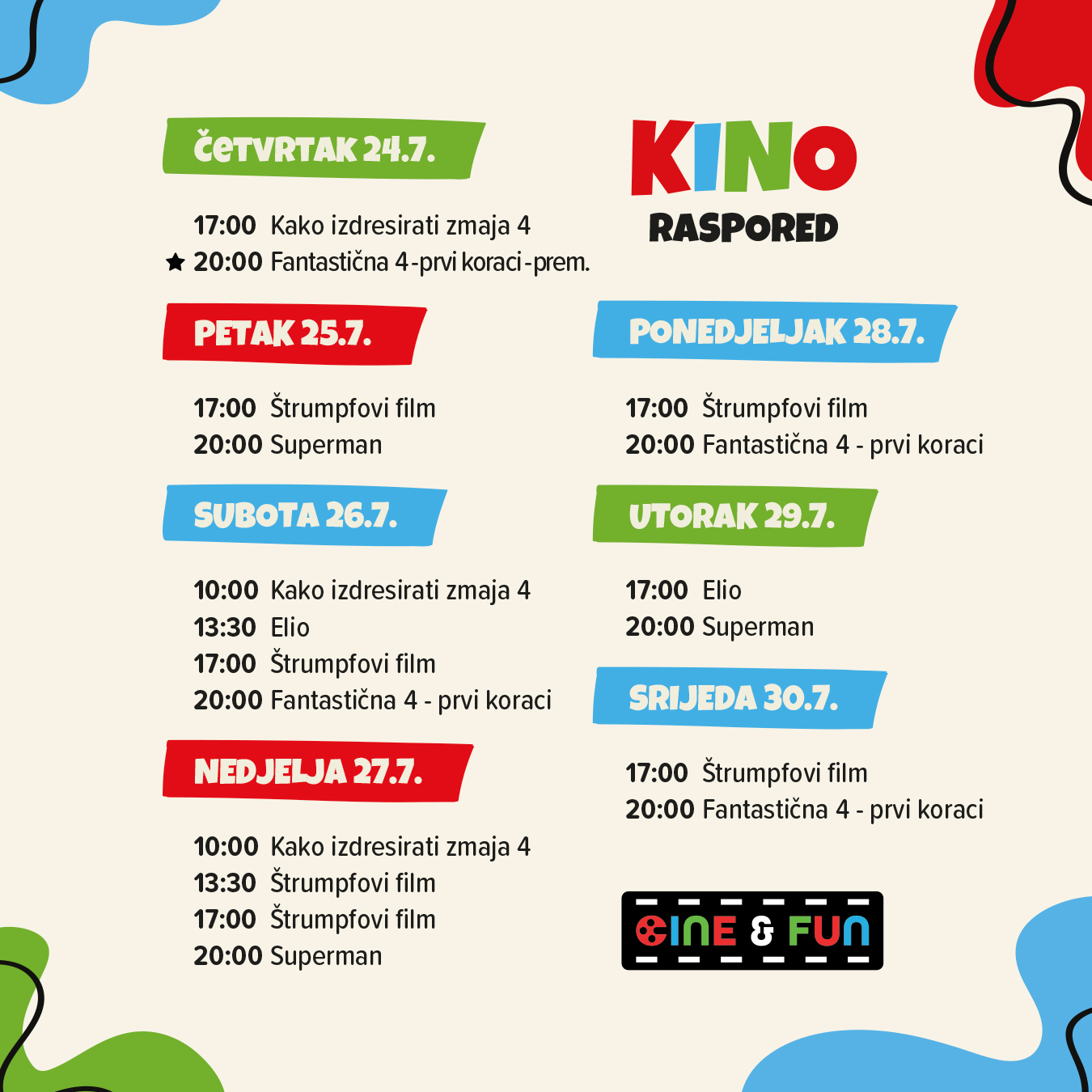Cine&Fun, Jug Mall, kino rapored