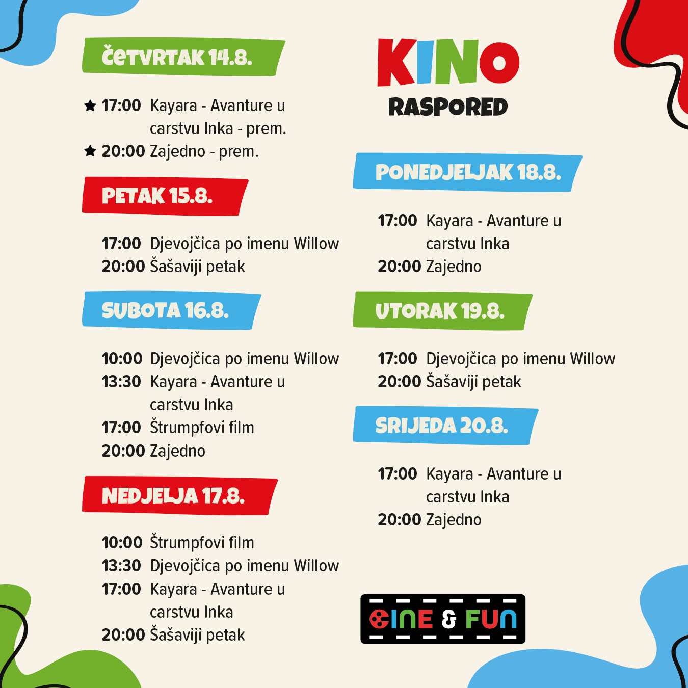 Cine&Fun, Jug Mall, kino rapored