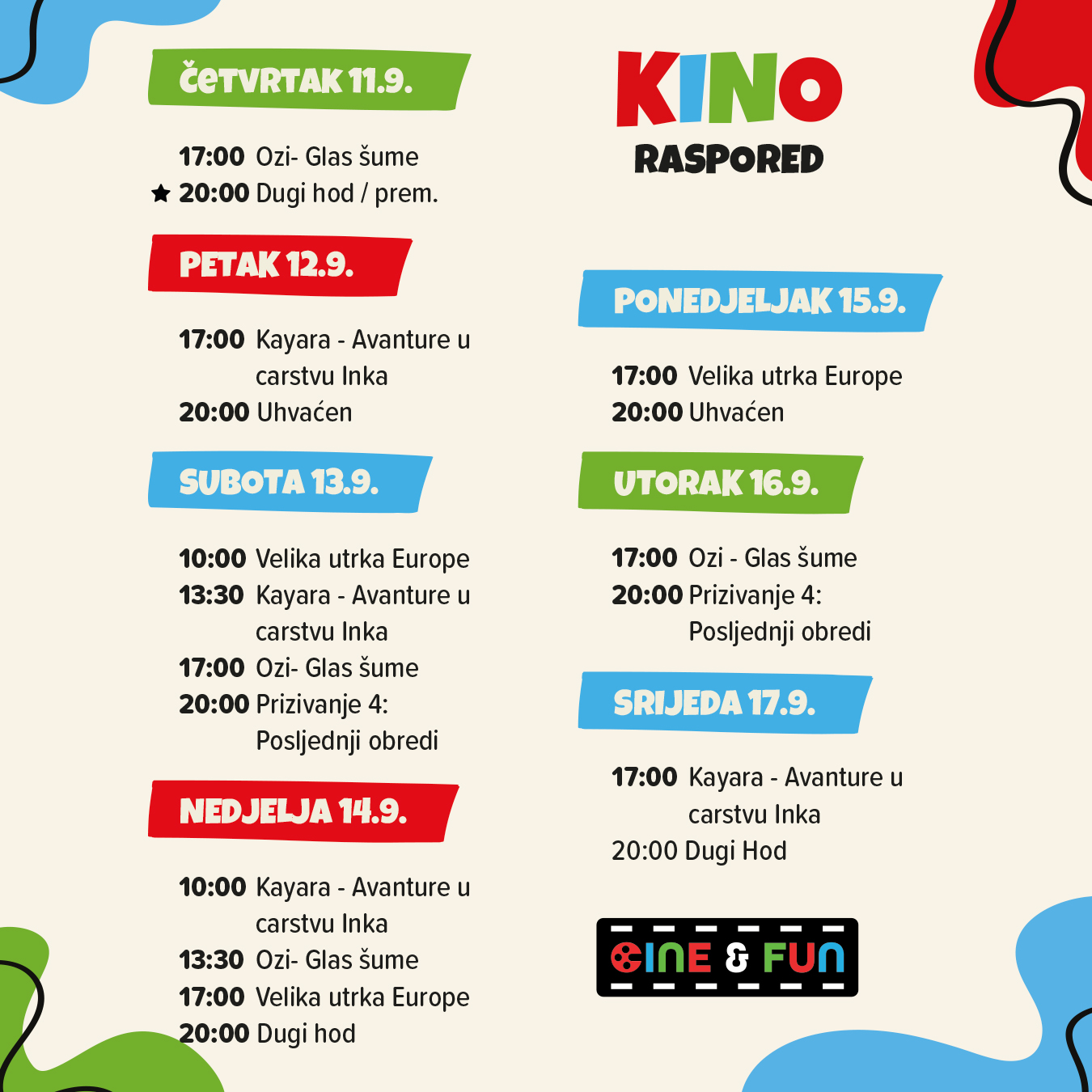 Cine&Fun, Jug Mall, kino rapored