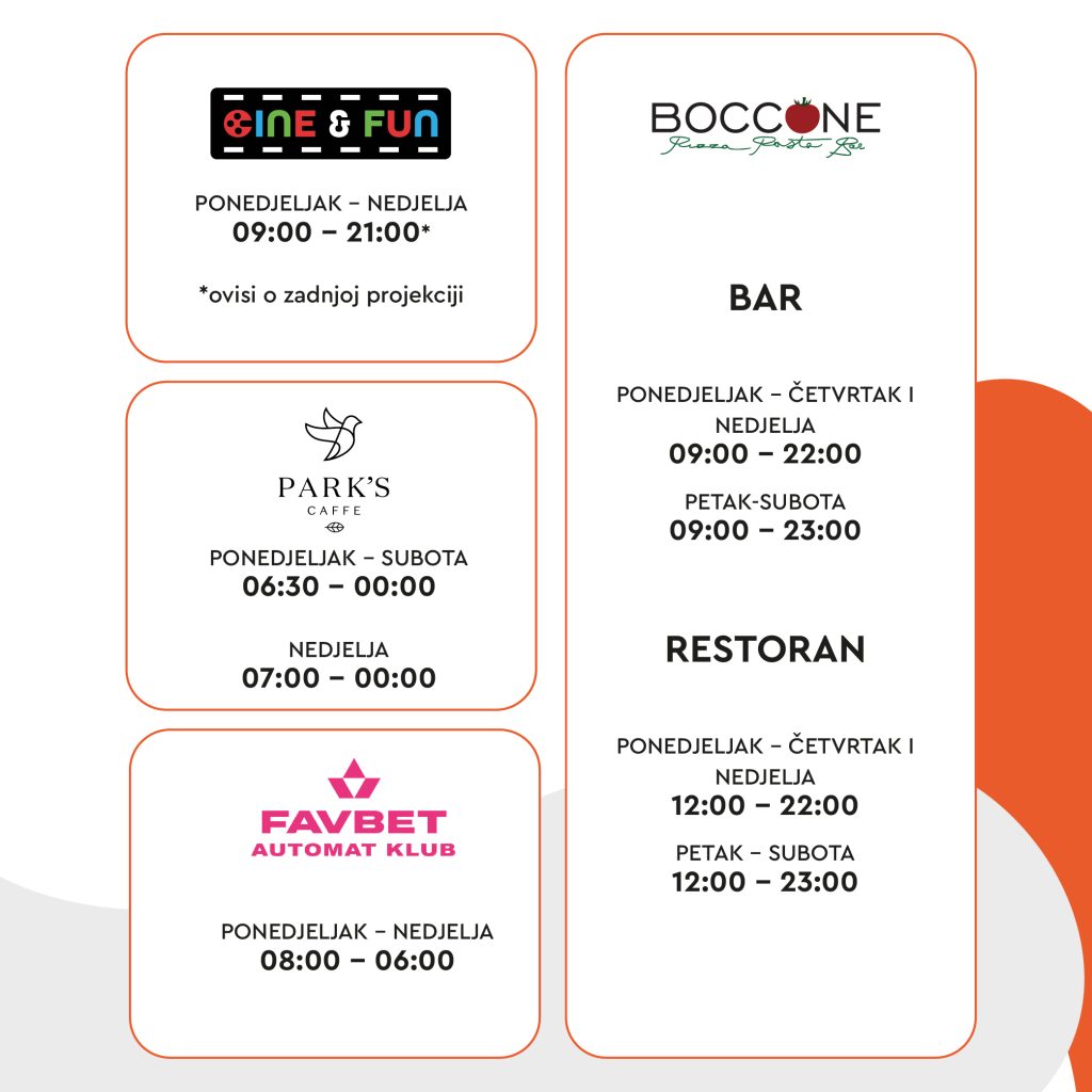 Jug Mall trgovački centar Čakovec, Spar, Pepco, Pet centar, DM, Parks, Cine&Fun, cine and fun, Boccone, pizzeria, picerija, Cvjećanica cvjetni atelje Nataša, 2026, 2026. radno vrijeme, radne nedjelje, neradne nedjelje, otvoreno, zatvoreno, Međimurje, Lumini