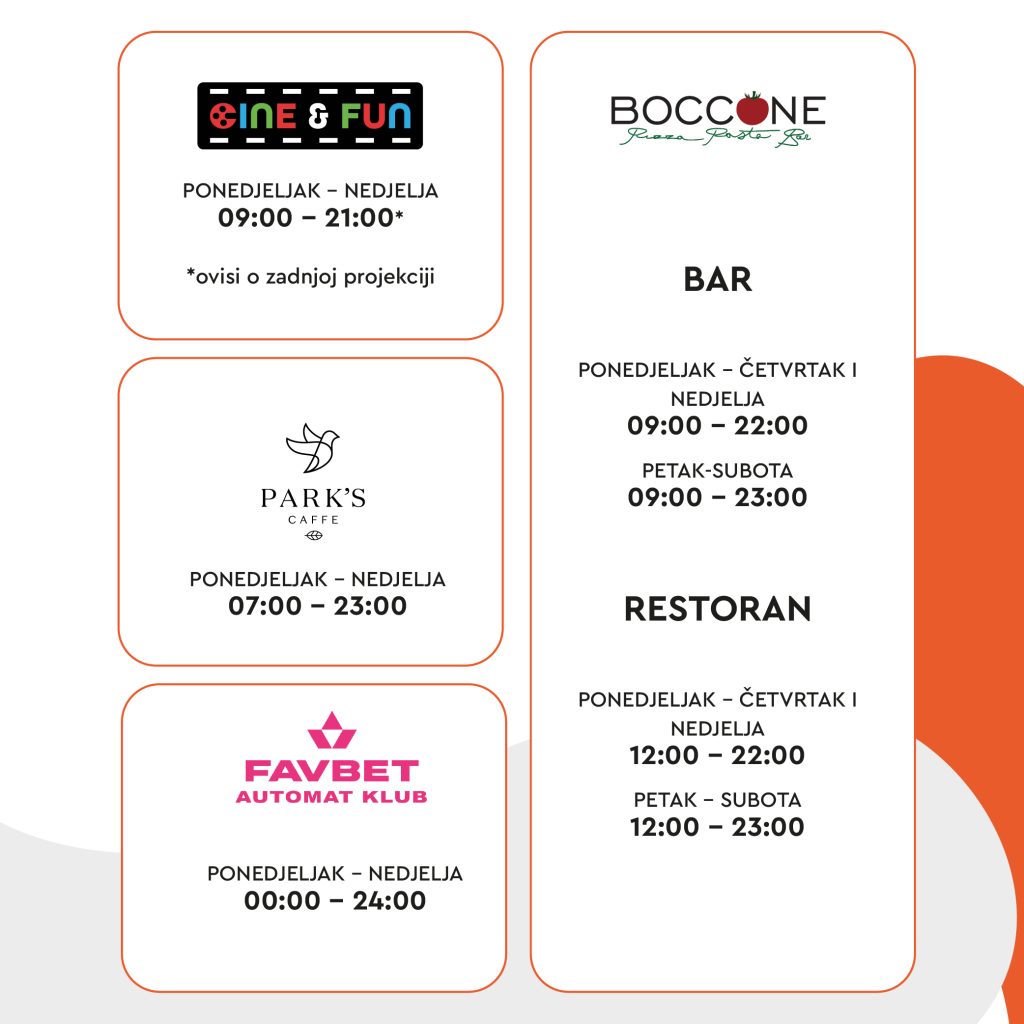 Jug Mall trgovački centar Čakovec, Spar, Pepco, Pet centar, DM, Parks, Cine&Fun, cine and fun, Boccone, pizzeria, picerija, Cvjećanica cvjetni atelje Nataša, 2026, 2026. radno vrijeme, radne nedjelje, neradne nedjelje, otvoreno, zatvoreno, Međimurje, Lumini