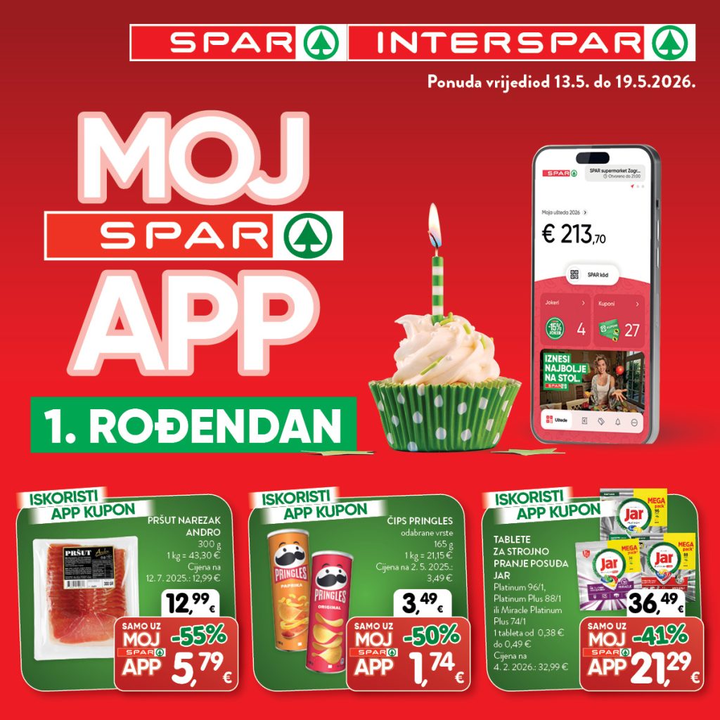 Pročitajte više o članku Moj SPAR APP slavi 1. rođendan!